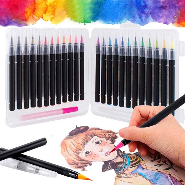 watercolor brush marker pen