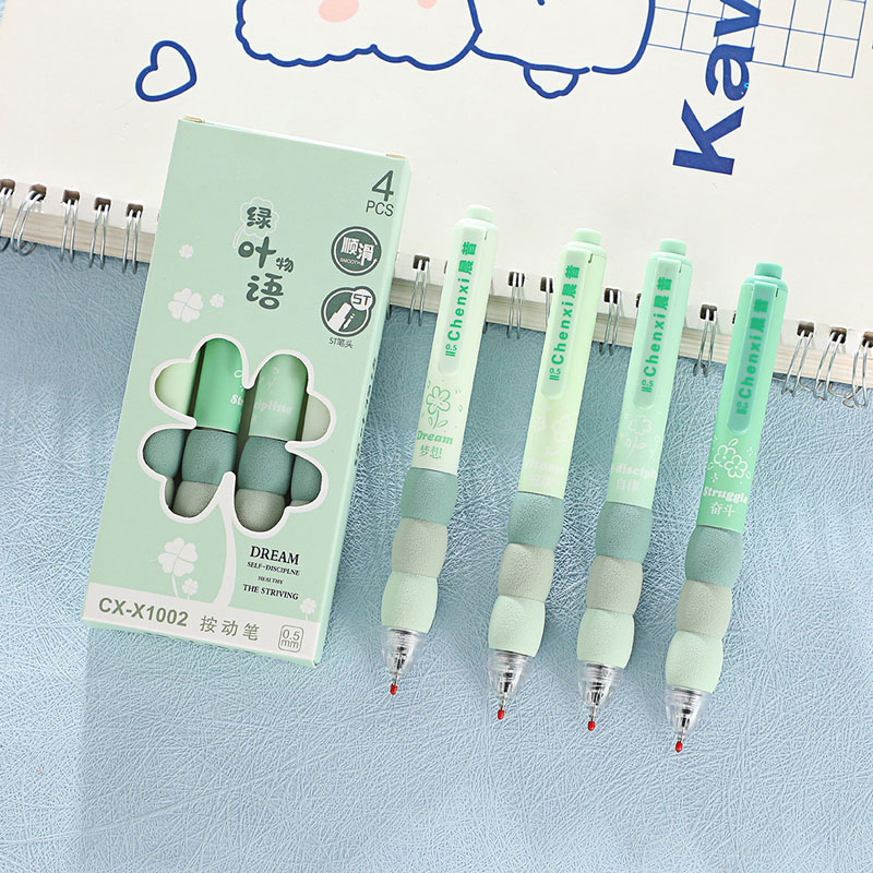 EVA grip student novel gel ink pen set