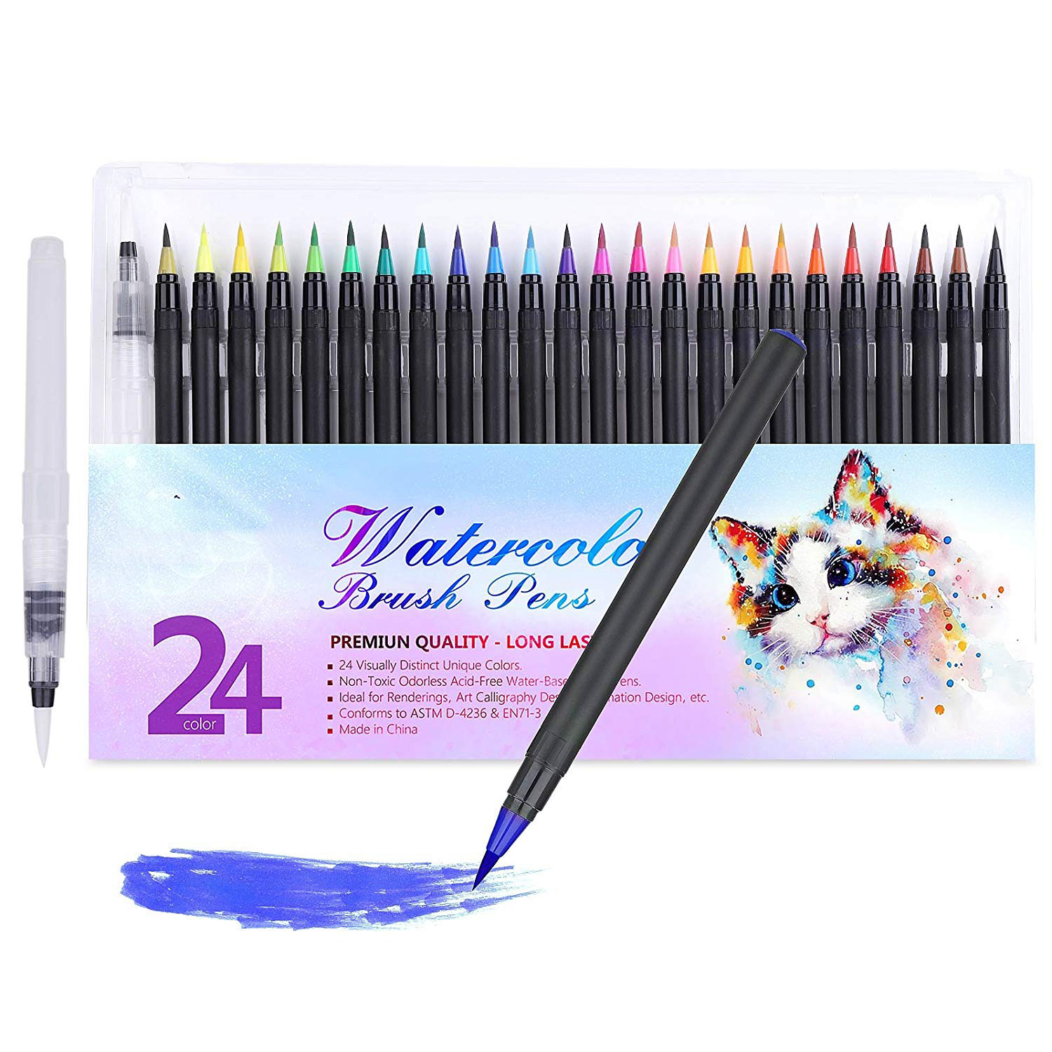 24 colors brush marker pen