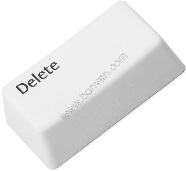 3D delete key eraser