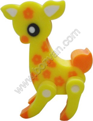 Toy giraffe eraser