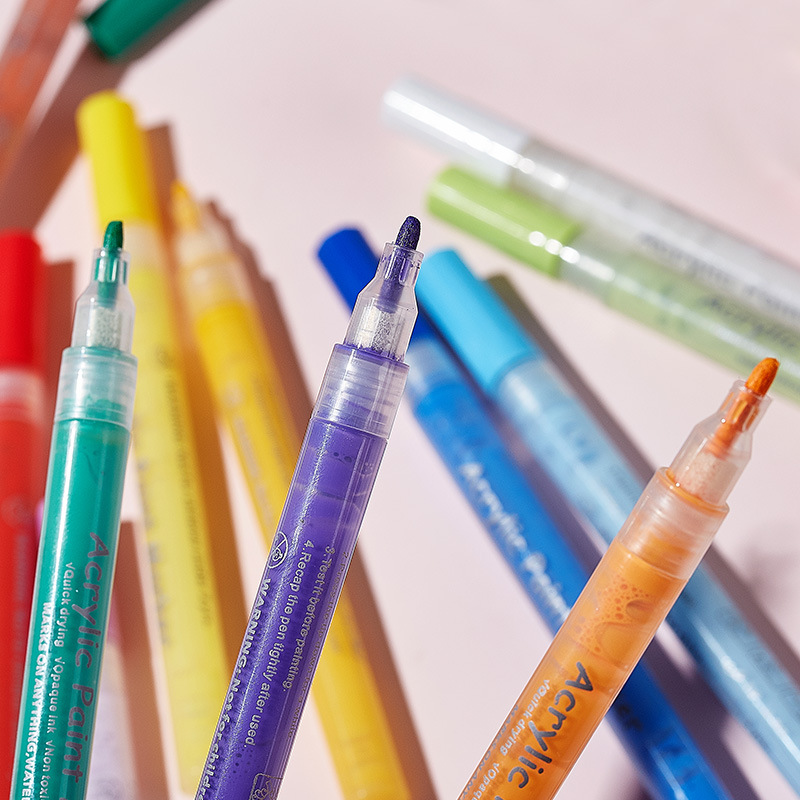 24 colors acrylic paint marker pen