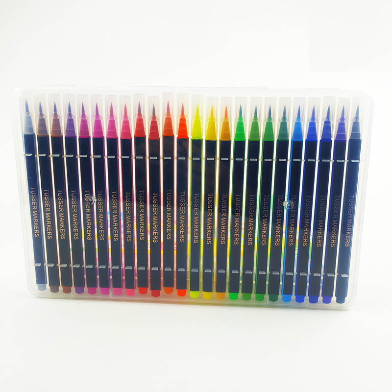 24 color watercolor brush pen set