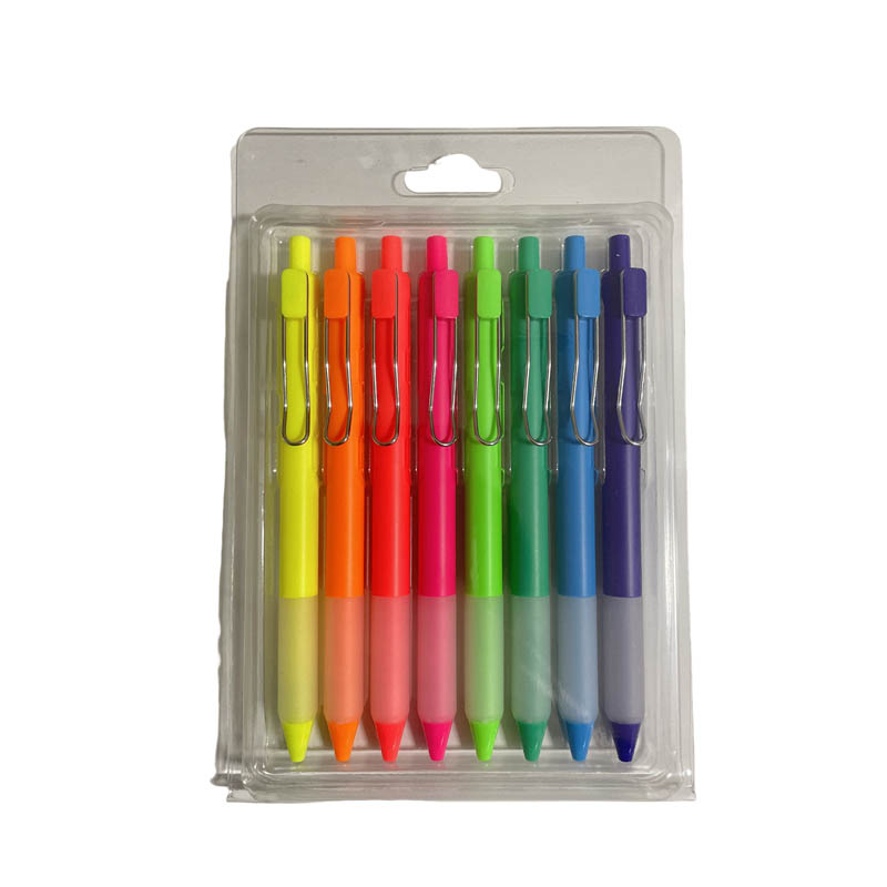 Neon color office gel pen set