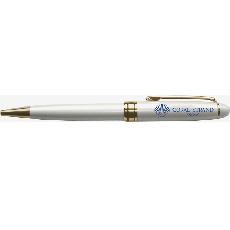 coral stand logo hotel ballpoint pen