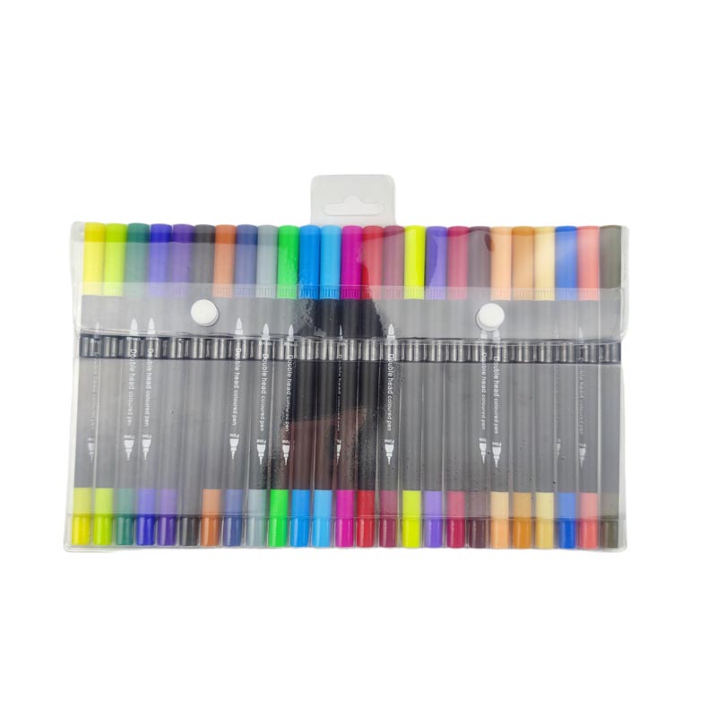 25 colors dual tips brush pen