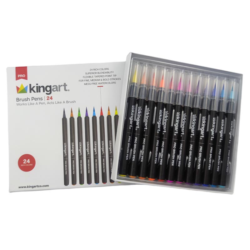 24 colors brush pen