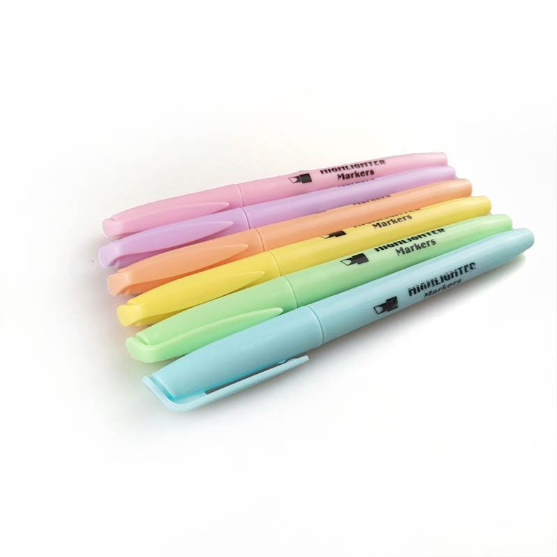 pastel color highlighter pen
