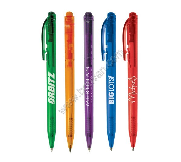 side click plastic ball point pen