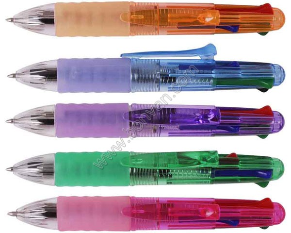 multicolor plastic pen