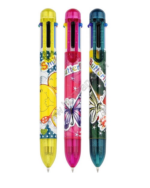 student multicolor pen