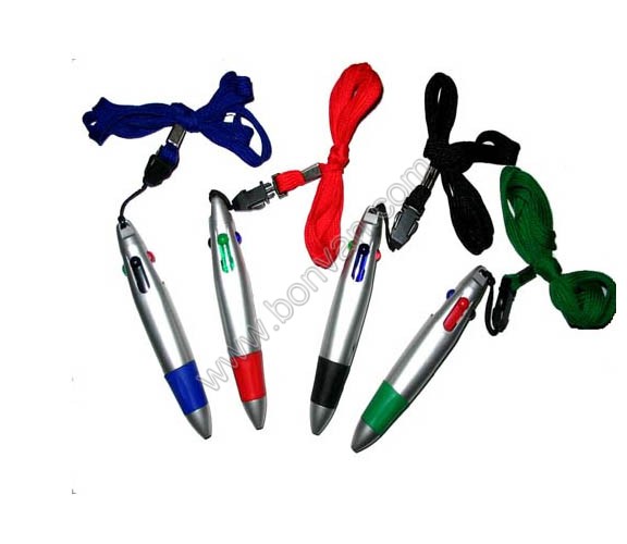 multicolor pen with string