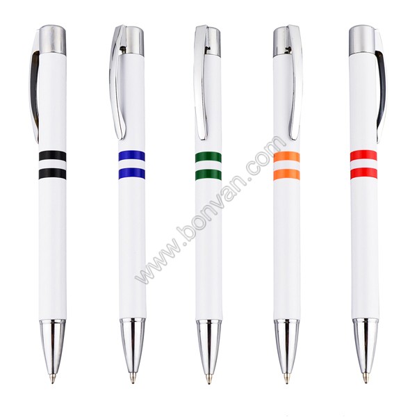 White twist gift promotion pen