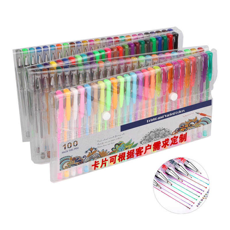 100 colors gel ink pen