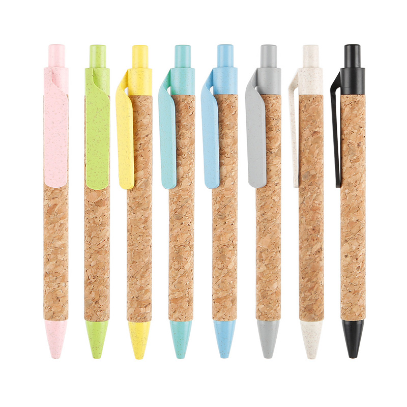 cork soft wood promotional pen