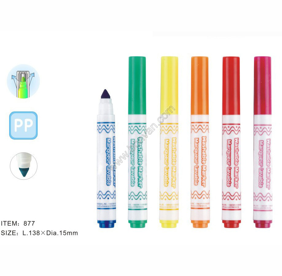 conical tip kids drawing marker