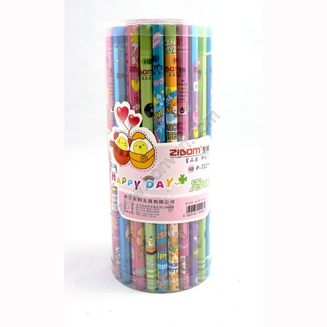 PVC tube packed wooden pencil