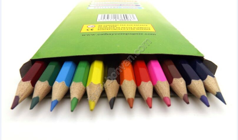 colored box wooden pencil