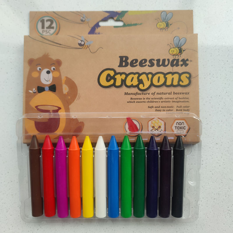 12 Colors BeeWax Crayon Set