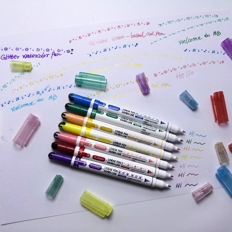 Two tips Roller fine point Doodle Pen